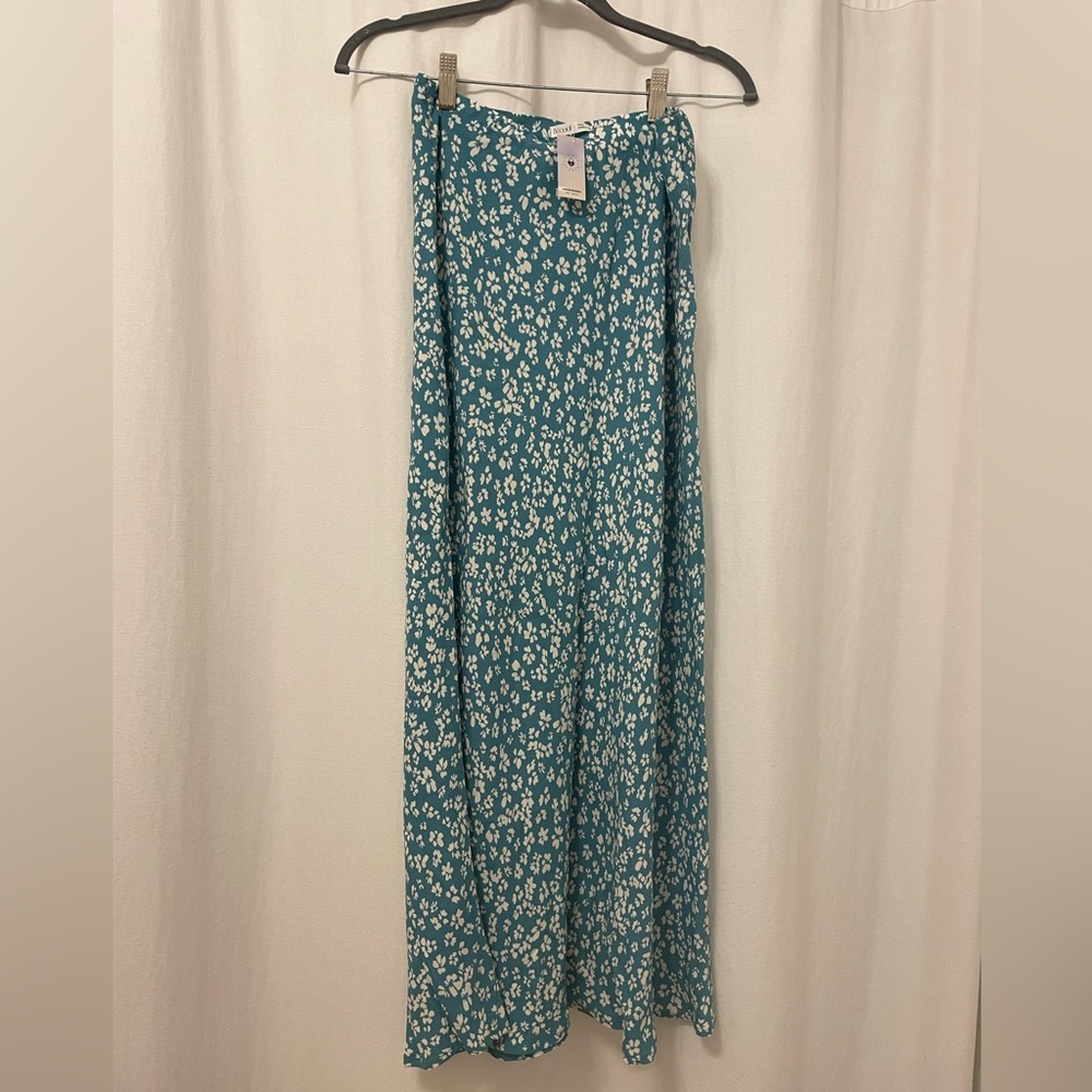 Long floral summer skirt